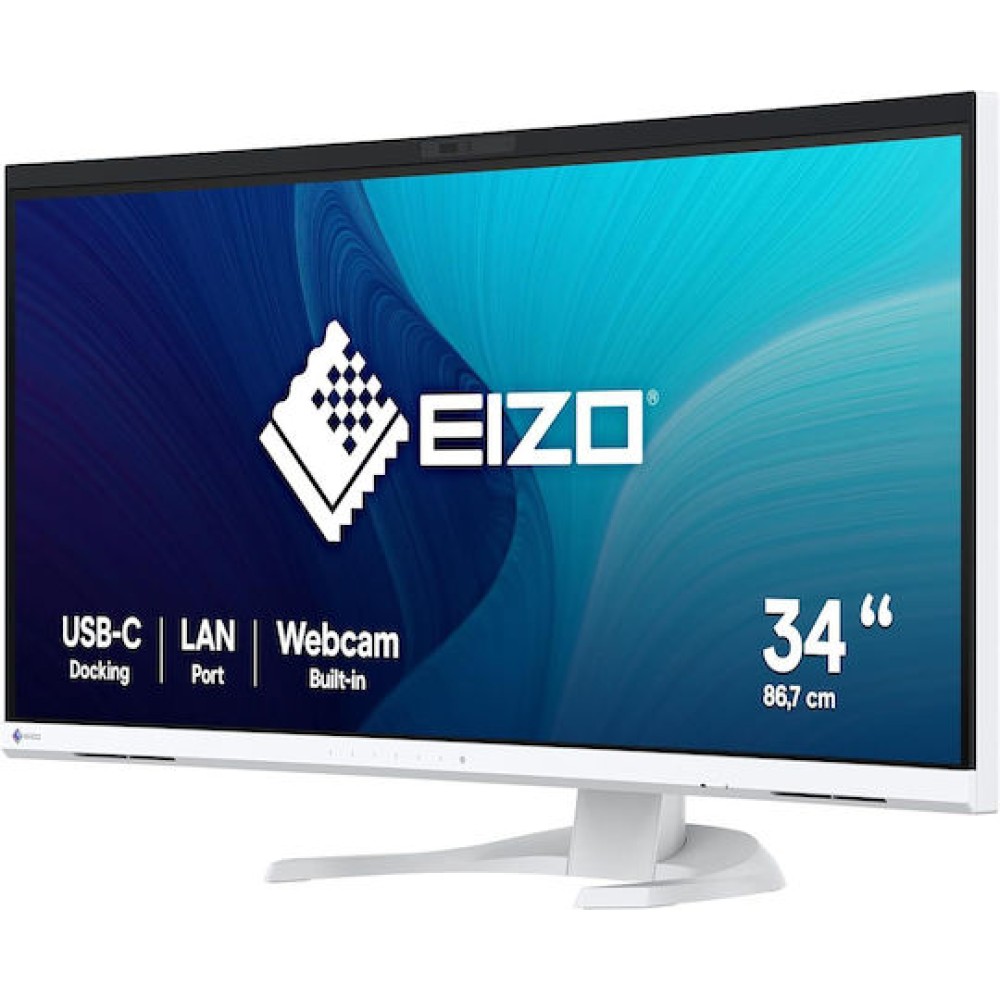 Eizo FlexScan EV3450XC-WT Ultrawide HDR Curved Monitor 34.1