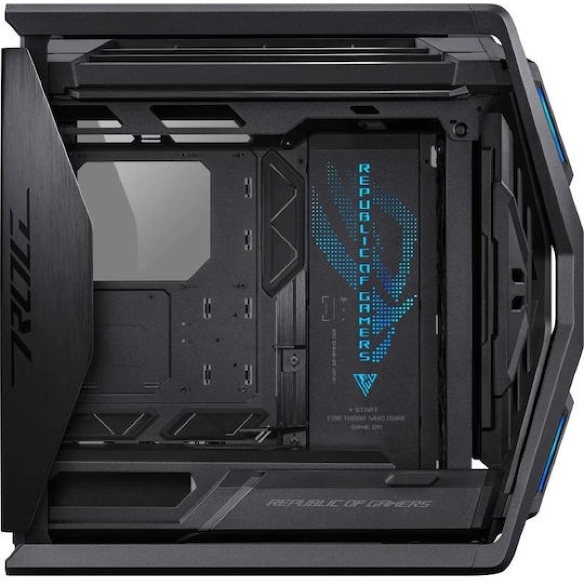 Asus ROG Hyperion GR701 BTF Edition Full Tower Κουτί Υπολογιστή με Πλαϊνό Παράθυρο και RGB Φωτισμό Μαύρο