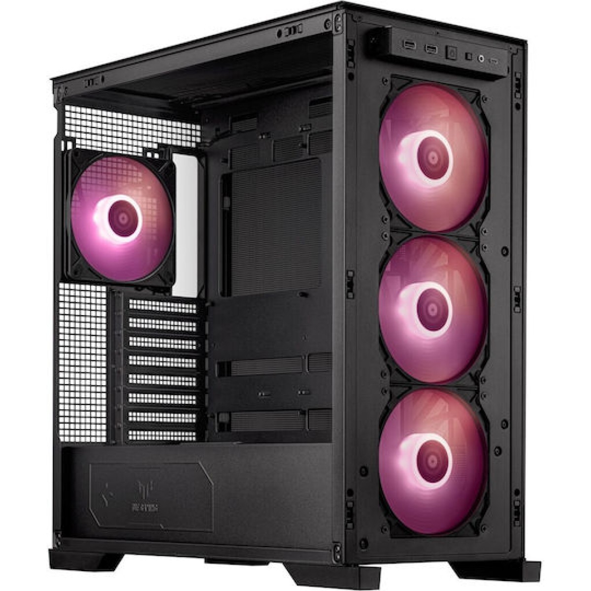 Asus TUF Gaming GT302 ARGB Midi Tower Κουτί Υπολογιστή με Πλαϊνό Παράθυρο Μαύρο