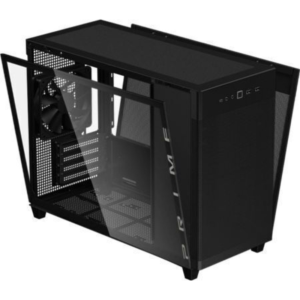 Asus Prime AP201 TG Gaming Micro Tower Κουτί Υπολογιστή με Πλαϊνό Παράθυρο Black
