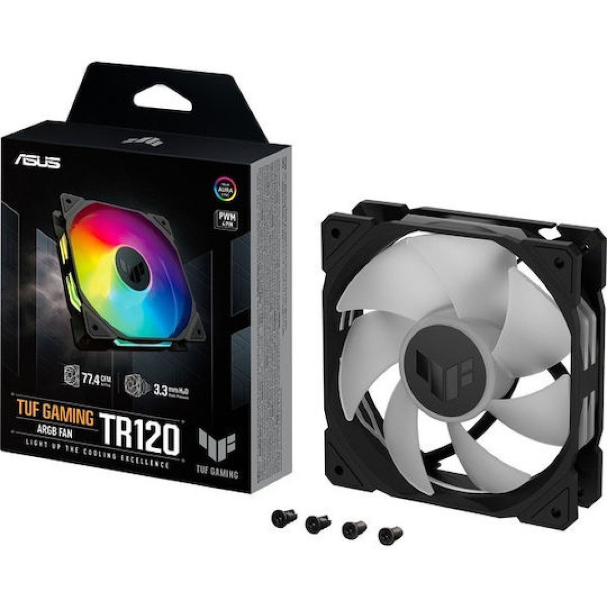 Asus TUF Gaming TR120 ARGB Case Fan με Σύνδεση 4-Pin PWM