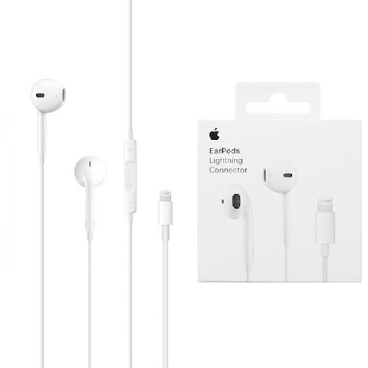 Apple EarPods (2024) Earbuds Handsfree Ακουστικά με Βύσμα Lightning Λευκό