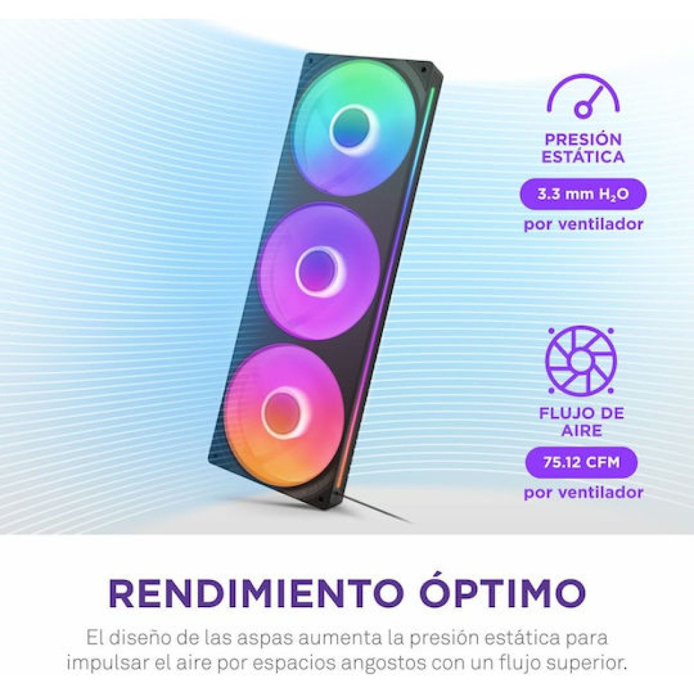 NZXT F360 RGB Core Case Fan με Σύνδεση 4-Pin PWM / 4-pin NZXT RGB