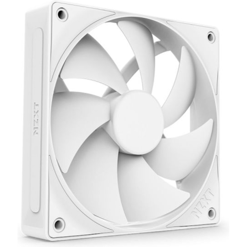 NZXT F120P Case Fan με Λευκό Φωτισμό και Σύνδεση 4-Pin PWM Λευκό