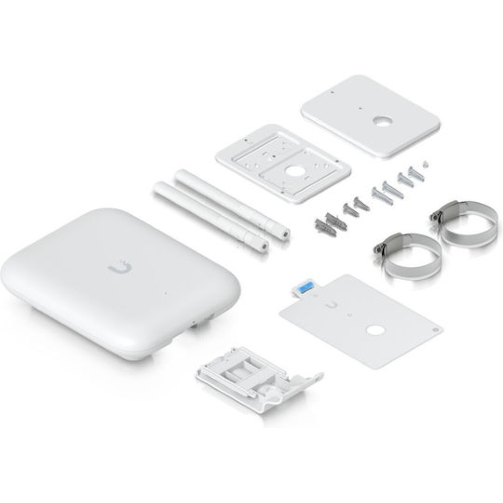 Ubiquiti U7 Access Point Wi‑Fi 7 Dual Band (2.4 & 5GHz) για Εξωτερική τοποθέτηση Λευκό