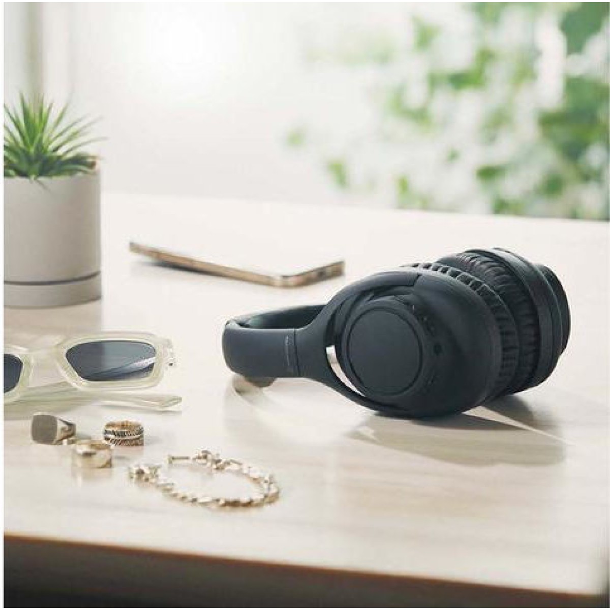 Audio Technica ATH-S300BT Ασύρματα / Ενσύρματα Over Ear Ακουστικά με 90 ώρες Λειτουργίας και Quick Charge Μαύρα