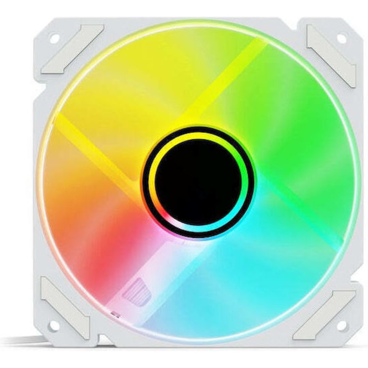 Sharkoon Shark Mirror Case Fan 120mm με ARGB Φωτισμό και Σύνδεση 4-Pin PWM Λευκό