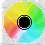 Sharkoon Shark Mirror Case Fan 120mm με ARGB Φωτισμό και Σύνδεση 4-Pin PWM Λευκό