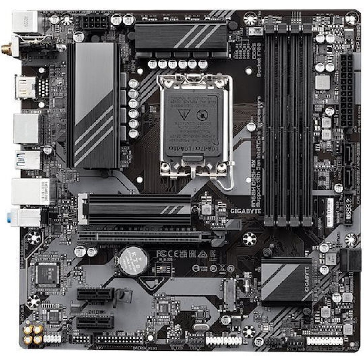 Gigabyte B760M DS3H AX rev. 1.x Wi-Fi Motherboard Micro ATX με Intel 1700 Socket