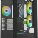 Sharkoon Rebel C60 RGB Gaming Midi Tower Κουτί Υπολογιστή με Πλαϊνό Παράθυρο Μαύρο