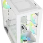 Sharkoon Rebel C60 RGB Gaming Midi Tower Κουτί Υπολογιστή με Πλαϊνό Παράθυρο Λευκό