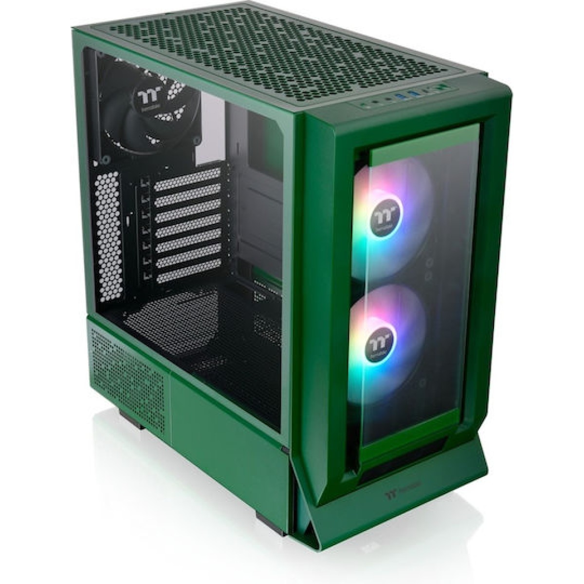 Thermaltake Ceres 350 MX Gaming Midi Tower Κουτί Υπολογιστή με Πλαϊνό Παράθυρο και RGB Φωτισμό Racing Green