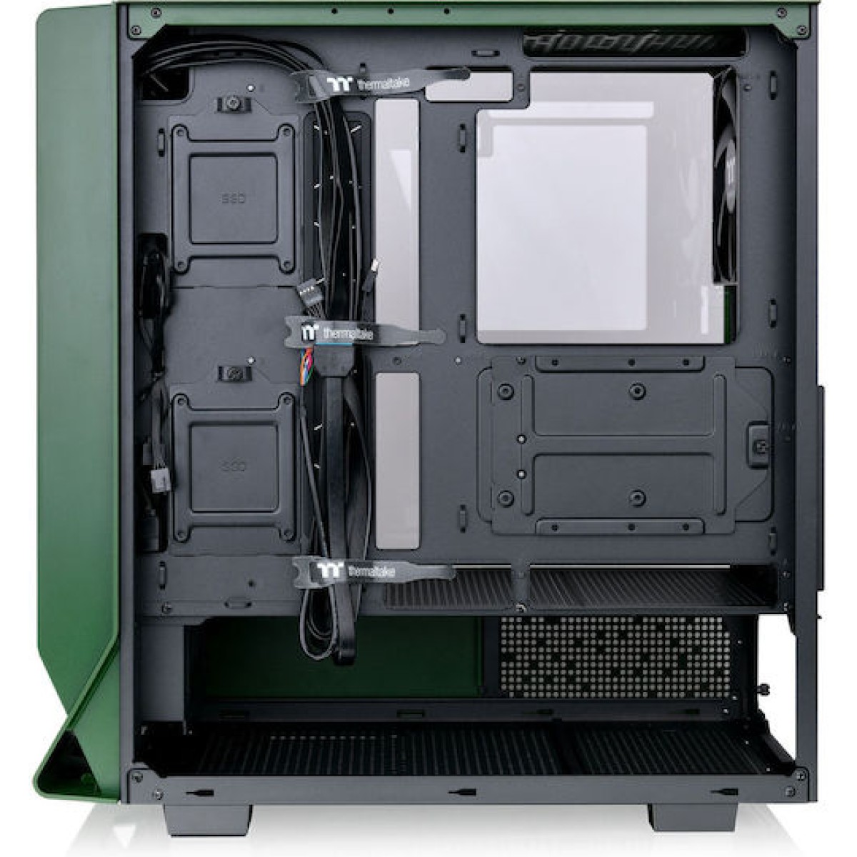 Thermaltake Ceres 350 MX Gaming Midi Tower Κουτί Υπολογιστή με Πλαϊνό Παράθυρο και RGB Φωτισμό Racing Green