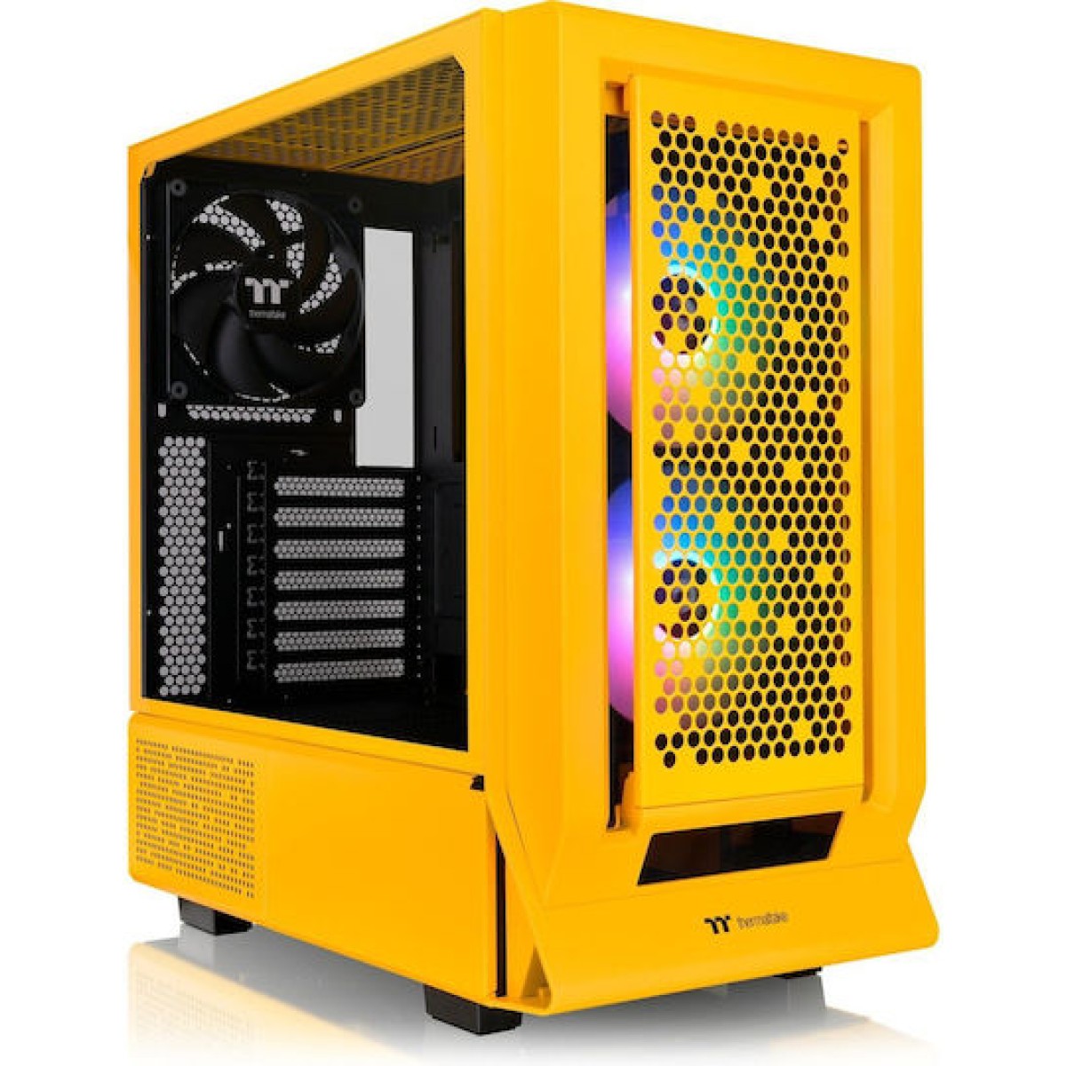 Thermaltake Ceres 350 MX Midi Tower Κουτί Υπολογιστή με Πλαϊνό Παράθυρο και RGB Φωτισμό Bumblebee
