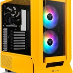 Thermaltake Ceres 350 MX Midi Tower Κουτί Υπολογιστή με Πλαϊνό Παράθυρο και RGB Φωτισμό Bumblebee