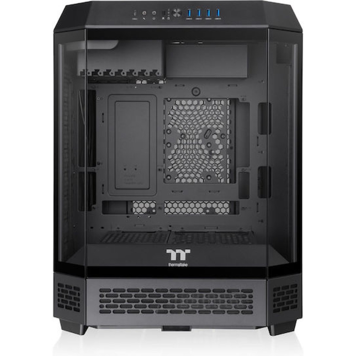 Thermaltake The Tower 600 Gaming Midi Tower Κουτί Υπολογιστή με Πλαϊνό Παράθυρο Μαύρο