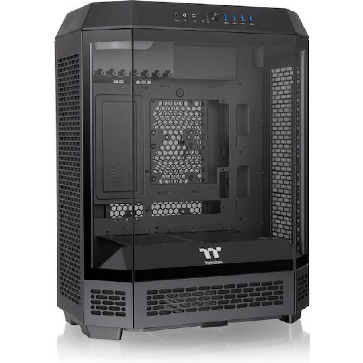 Thermaltake The Tower 600 Gaming Midi Tower Κουτί Υπολογιστή με Πλαϊνό Παράθυρο Μαύρο