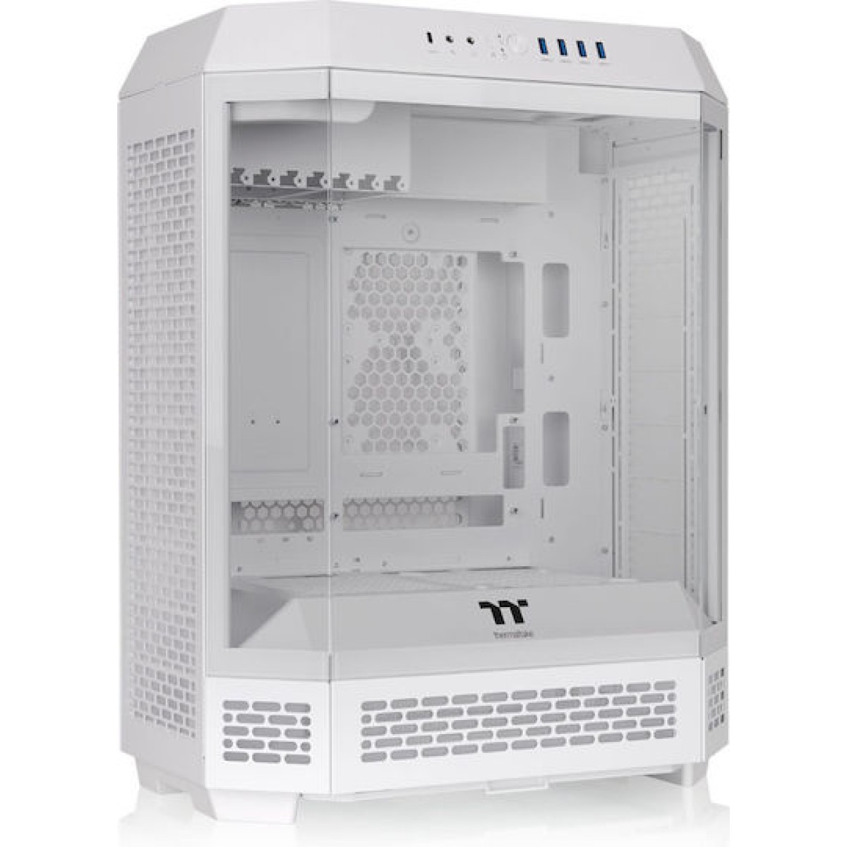 Thermaltake The Tower 600 Gaming Midi Tower Κουτί Υπολογιστή με Πλαϊνό Παράθυρο Snow White