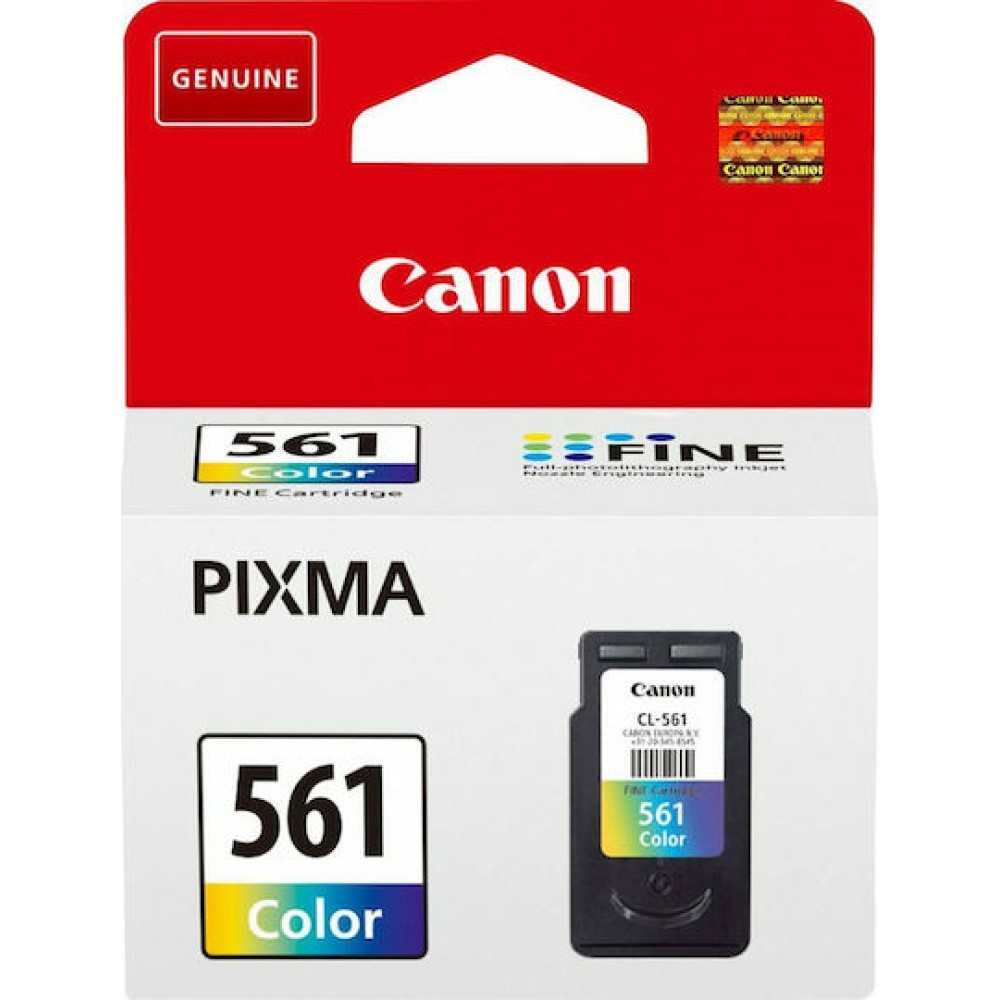 Canon CL-561 Γνήσιο Μελάνι Εκτυπωτή InkJet Πολλαπλό (Color) (3731C001)