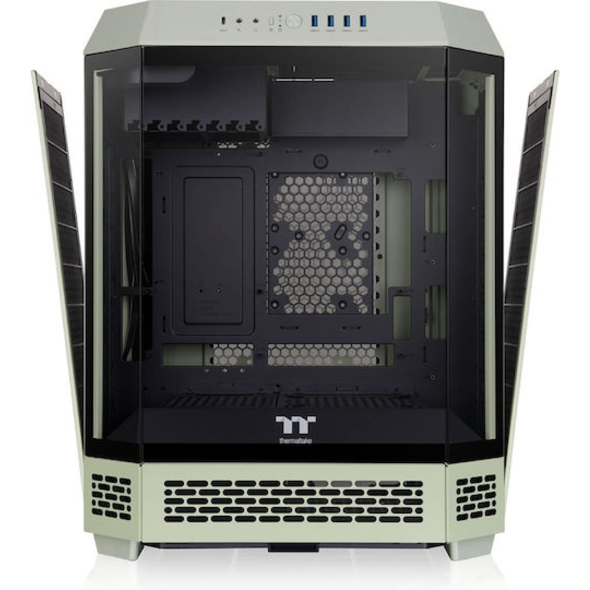 Thermaltake The Tower 600 Midi Tower Κουτί Υπολογιστή με Πλαϊνό Παράθυρο Πράσινο