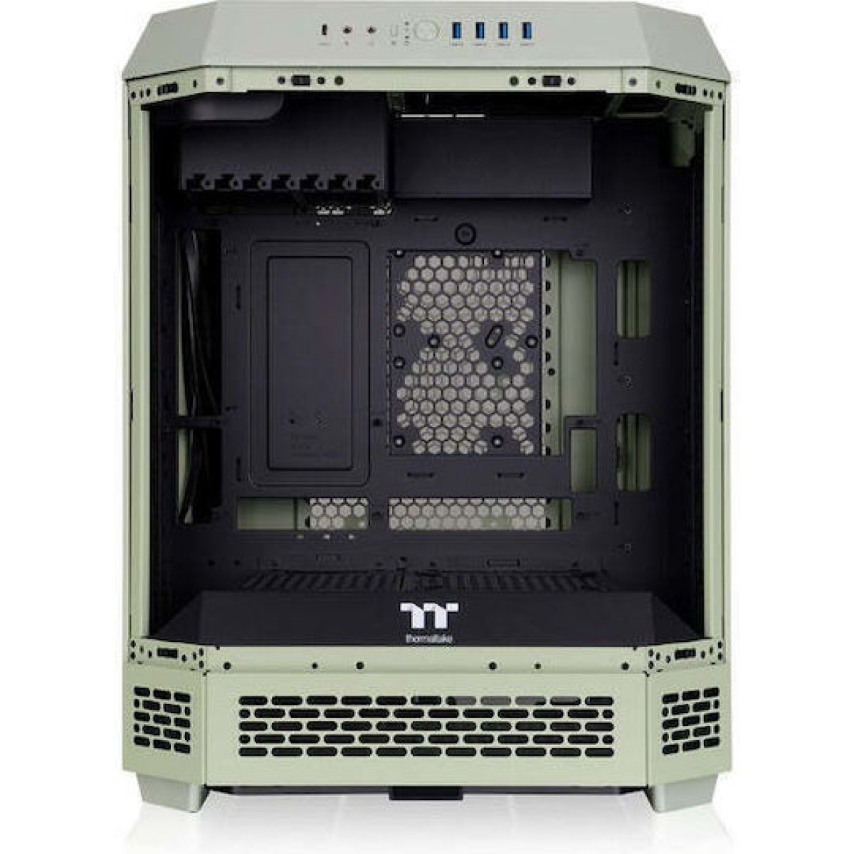 Thermaltake The Tower 600 Midi Tower Κουτί Υπολογιστή με Πλαϊνό Παράθυρο Πράσινο