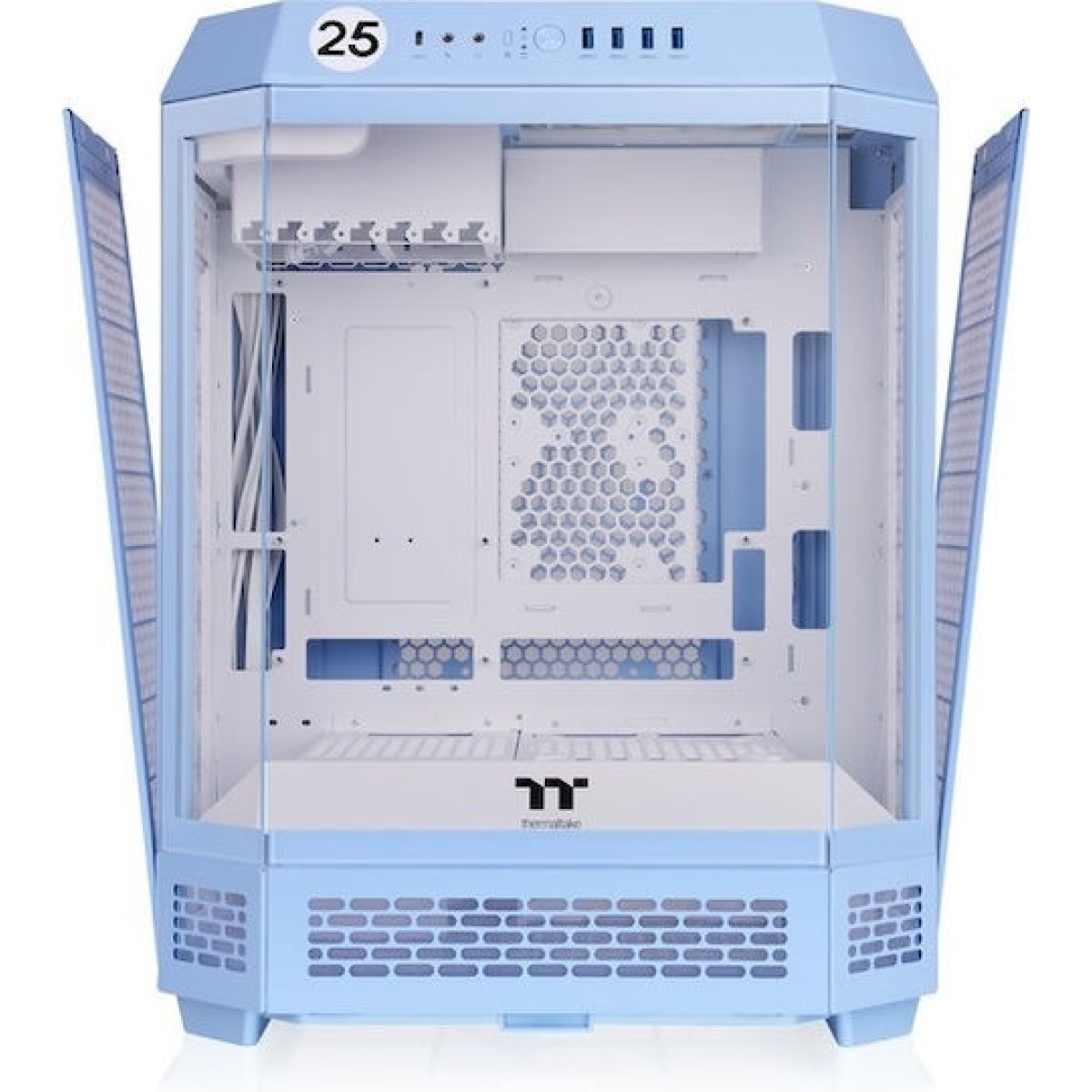 Thermaltake The Tower 600 Midi Tower Κουτί Υπολογιστή με Πλαϊνό Παράθυρο Μπλε