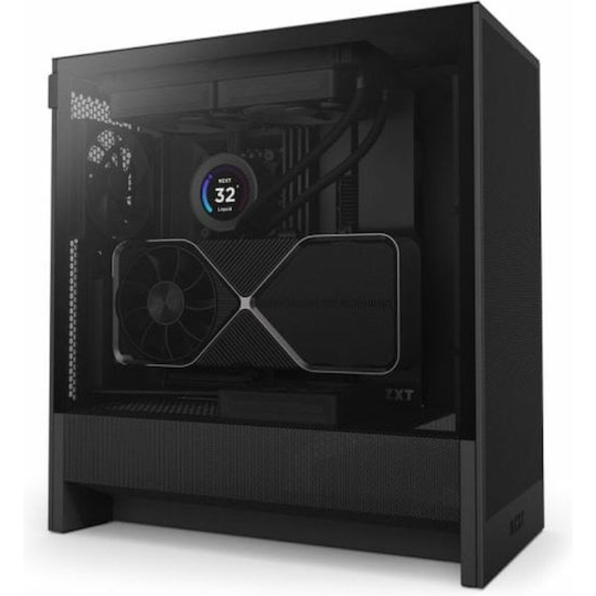 NZXT H5 Flow Midi Tower Κουτί Υπολογιστή με Πλαϊνό Παράθυρο Μαύρο