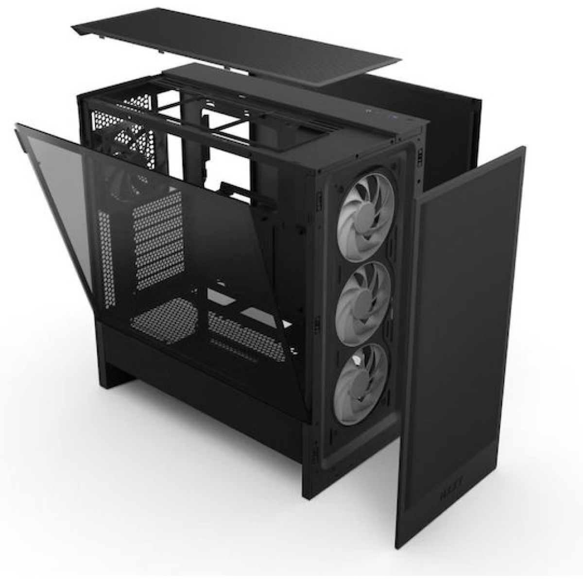 NZXT H5 (2024) Flow Midi Tower Κουτί Υπολογιστή με Πλαϊνό Παράθυρο και RGB Φωτισμό Μαύρο
