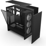 NZXT H5 (2024) Flow Midi Tower Κουτί Υπολογιστή με Πλαϊνό Παράθυρο και RGB Φωτισμό Μαύρο