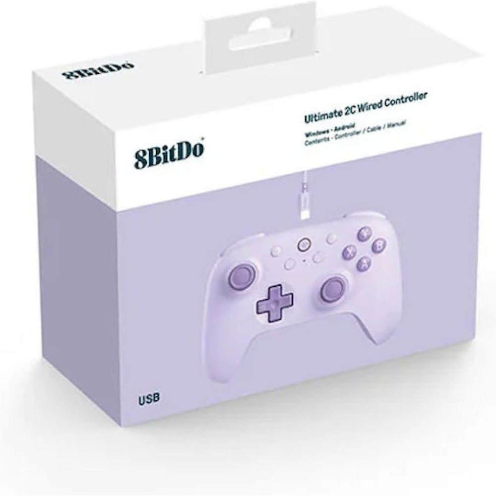 8Bitdo Ultimate 2C Ενσύρματο Gamepad για Android / PC Purple