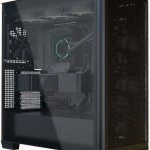 APNX C1-R-BK-v3 Gaming Midi Tower Κουτί Υπολογιστή με Πλαϊνό Παράθυρο Μαύρο