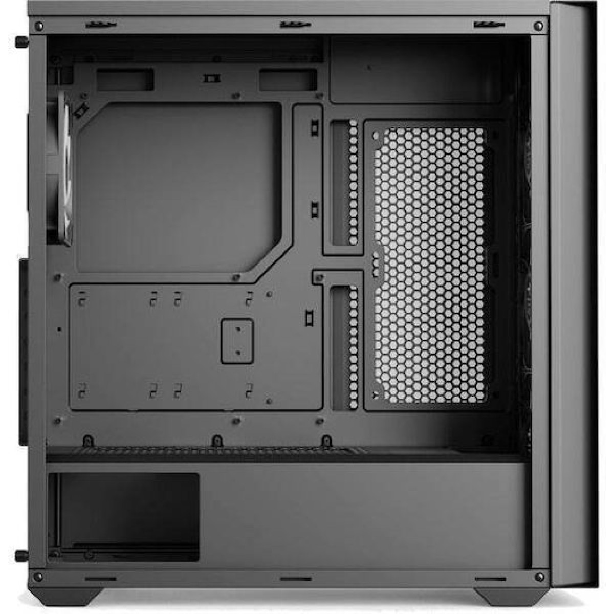 Aerocool D502A V1 Gaming Midi Tower Κουτί Υπολογιστή με Πλαϊνό Παράθυρο Μαύρο
