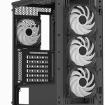 Aerocool D502A V1 Gaming Midi Tower Κουτί Υπολογιστή με Πλαϊνό Παράθυρο Μαύρο