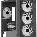 Aerocool D301A V2 Gaming Mini Tower Κουτί Υπολογιστή με Πλαϊνό Παράθυρο και RGB Φωτισμό Μαύρο