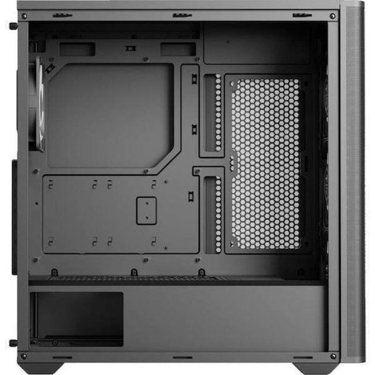 Aerocool D301A V2 Gaming Mini Tower Κουτί Υπολογιστή με Πλαϊνό Παράθυρο και RGB Φωτισμό Μαύρο