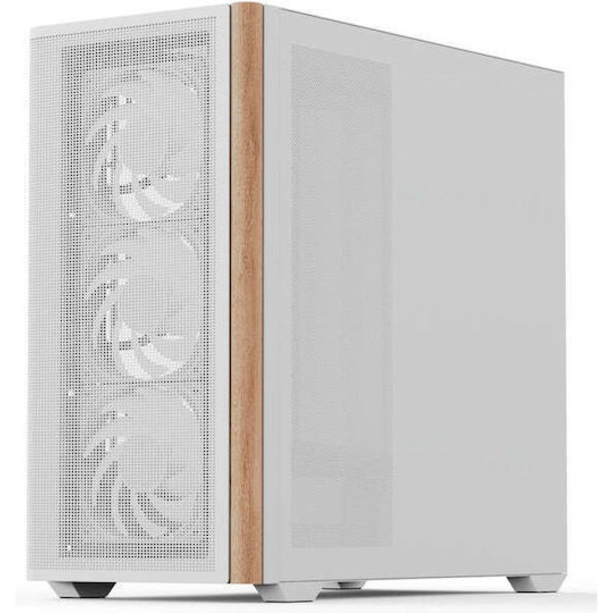 Aerocool D301A V2 Gaming Mini Tower Κουτί Υπολογιστή με Πλαϊνό Παράθυρο και RGB Φωτισμό Λευκό