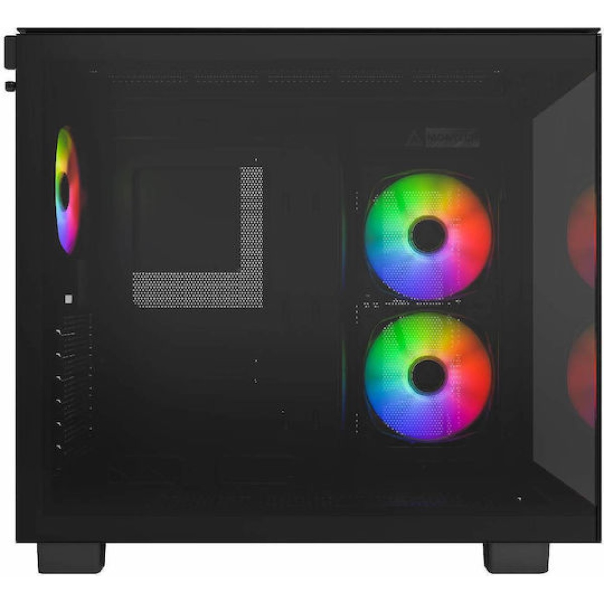 Montech King 65 Pro Gaming Midi Tower Κουτί Υπολογιστή με Πλαϊνό Παράθυρο και RGB Φωτισμό Μαύρο