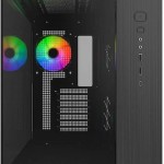 Montech King 65 Pro Gaming Midi Tower Κουτί Υπολογιστή με Πλαϊνό Παράθυρο και RGB Φωτισμό Μαύρο