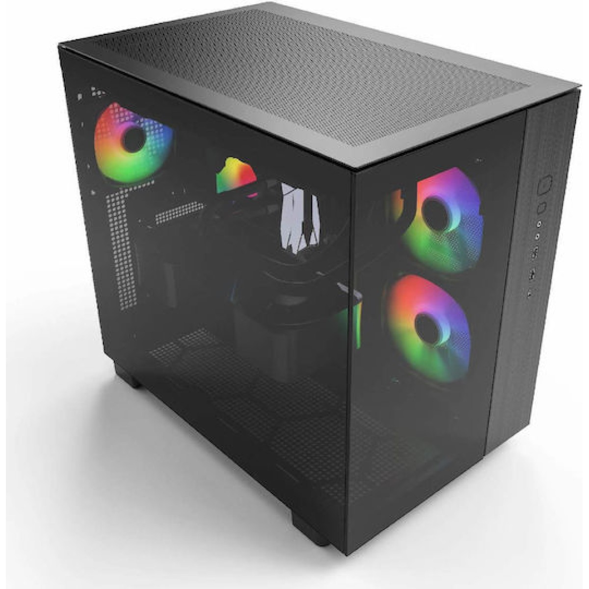 Montech King 65 Pro Gaming Midi Tower Κουτί Υπολογιστή με Πλαϊνό Παράθυρο και RGB Φωτισμό Μαύρο