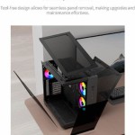 Montech King 65 Pro Gaming Midi Tower Κουτί Υπολογιστή με Πλαϊνό Παράθυρο και RGB Φωτισμό Μαύρο