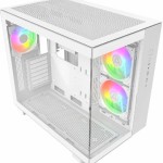 Montech King 65 Pro Gaming Midi Tower Κουτί Υπολογιστή με Πλαϊνό Παράθυρο και RGB Φωτισμό Λευκό