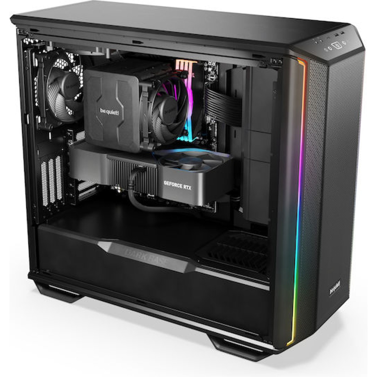 Be Quiet Dark Base 701 Gaming Midi Tower Κουτί Υπολογιστή με Πλαϊνό Παράθυρο και RGB Φωτισμό Μαύρο