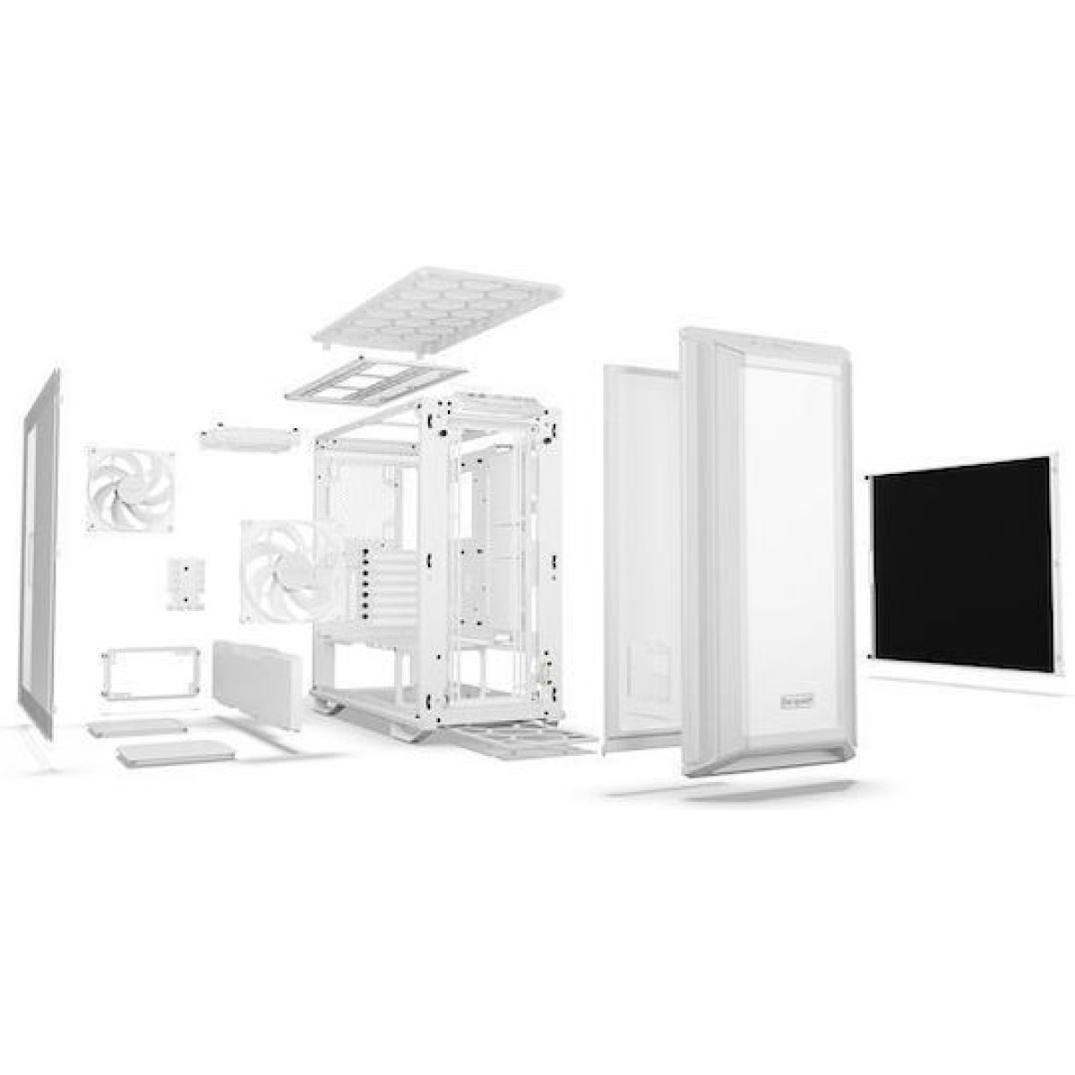 Be Quiet Dark Base 701 Gaming Full Tower Κουτί Υπολογιστή με Πλαϊνό Παράθυρο και RGB Φωτισμό Λευκό