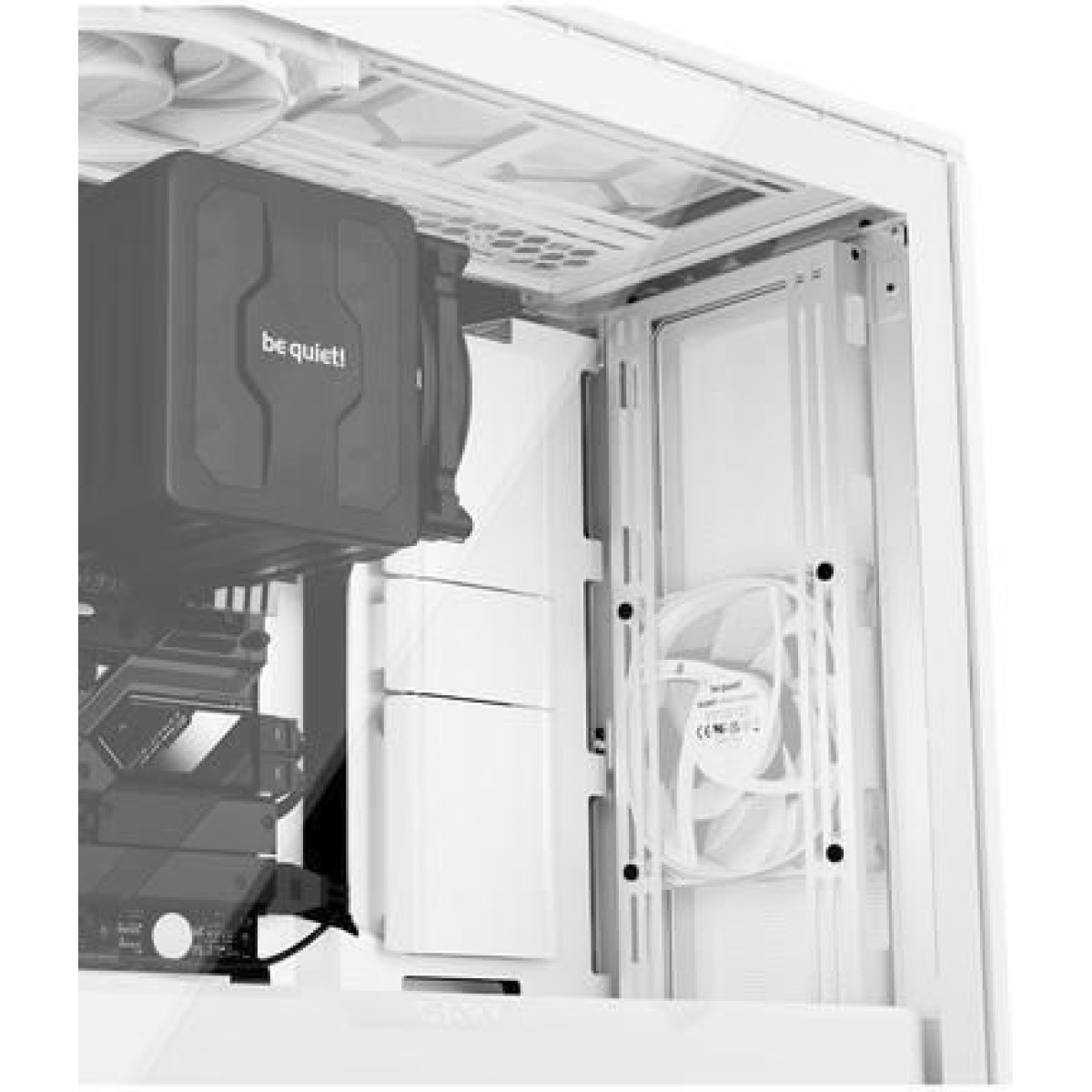 Be Quiet Dark Base 701 Gaming Full Tower Κουτί Υπολογιστή με Πλαϊνό Παράθυρο και RGB Φωτισμό Λευκό