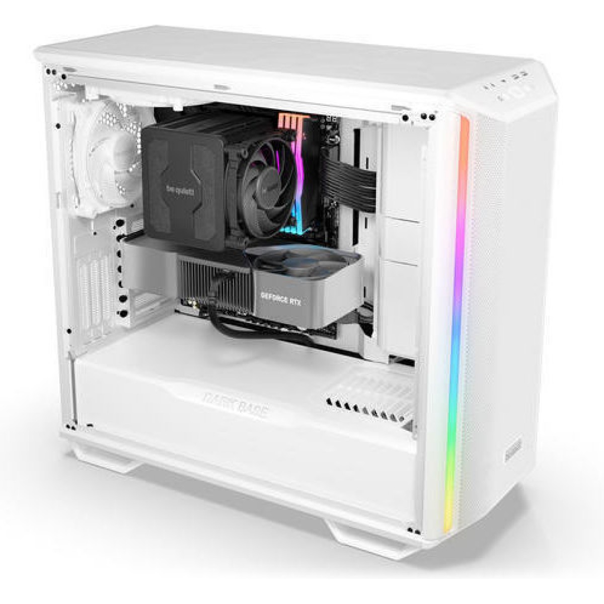 Be Quiet Dark Base 701 Gaming Full Tower Κουτί Υπολογιστή με Πλαϊνό Παράθυρο και RGB Φωτισμό Λευκό