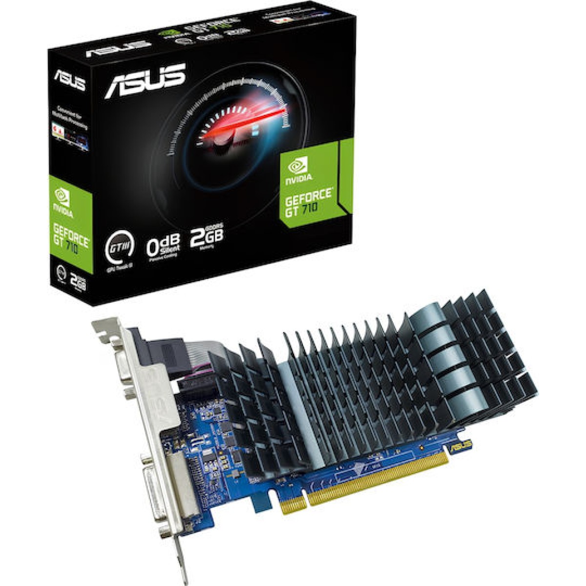 Asus GeForce GT 710 2GB GDDR3 Evo Κάρτα Γραφικών
