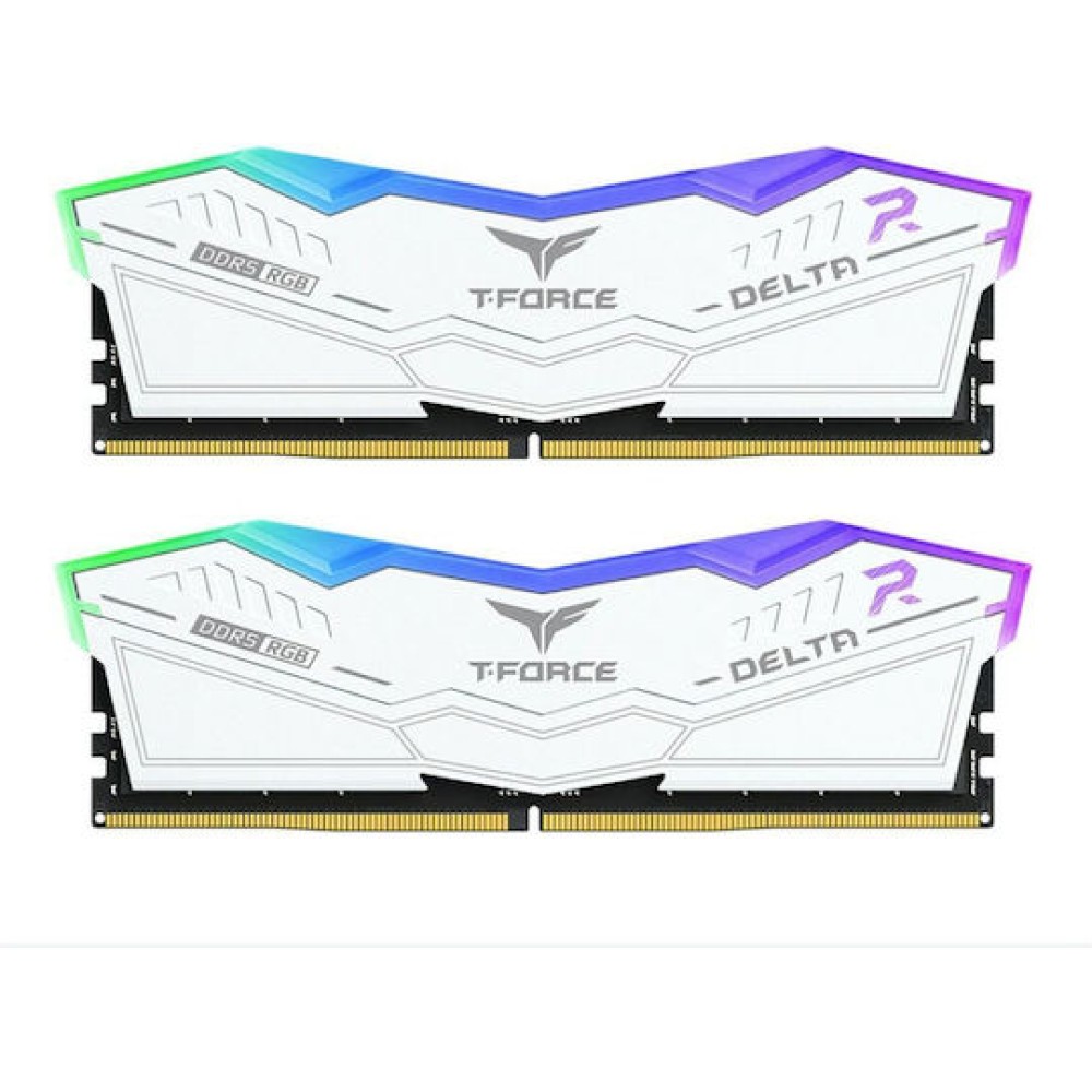 TeamGroup Delta RGB DDR5 32GB RAM με 2x16GB Modules και Ταχύτητα 6400 για Desktop