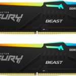 Kingston Fury Beast RGB DDR5 32GB RAM με 2x16GB Modules και Ταχύτητα 6000 για Desktop