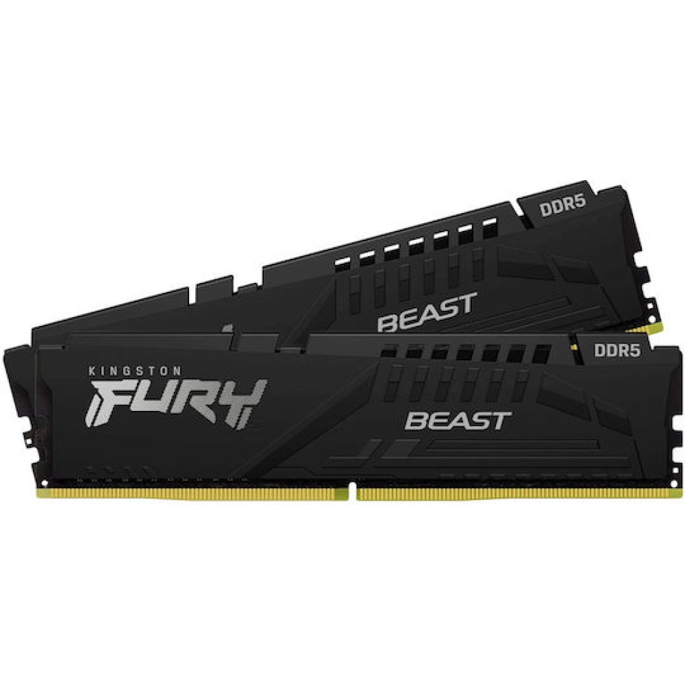 Kingston Fury Beast Black EXPO DDR5 32GB RAM με 2x16GB Modules και Ταχύτητα 6000 για Desktop
