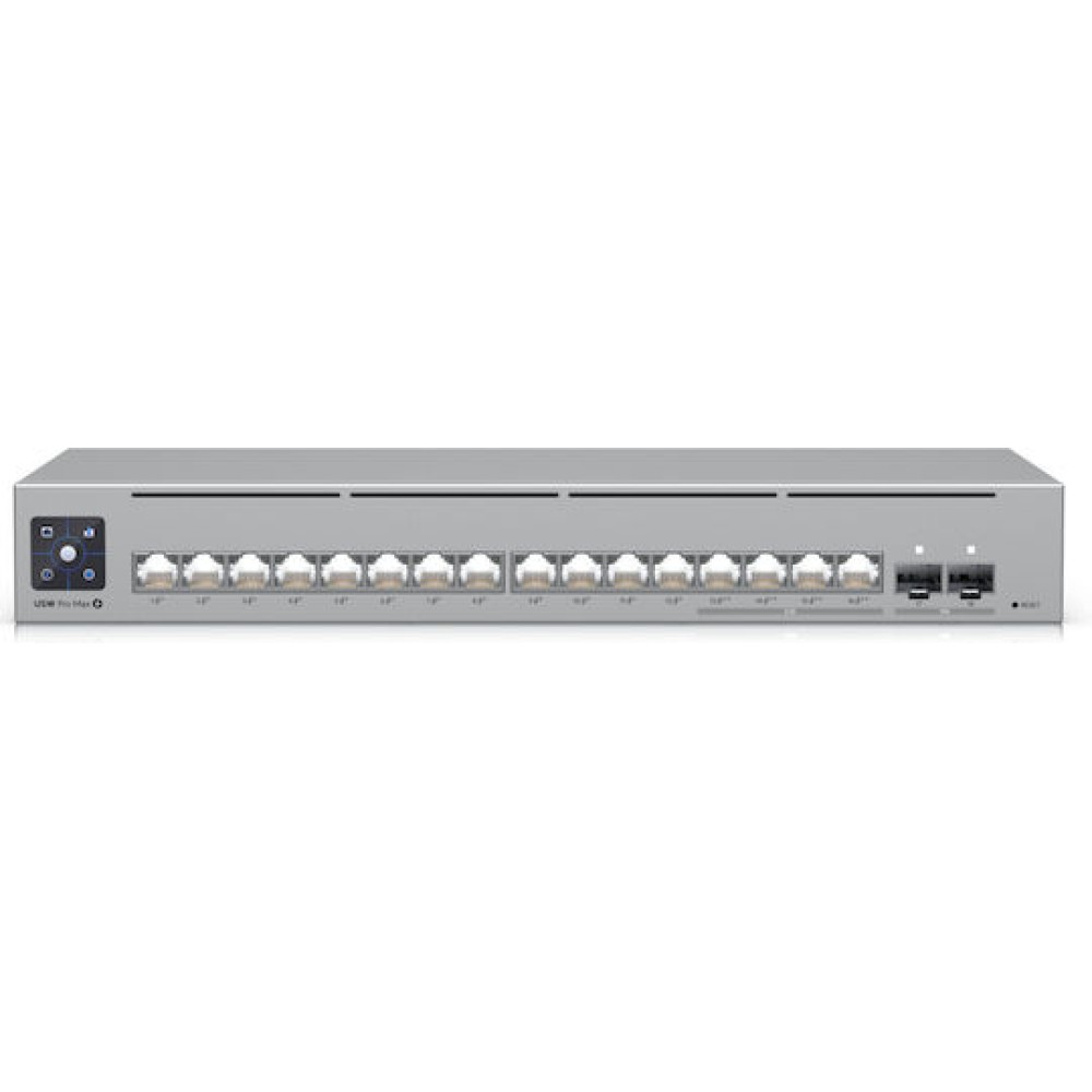 Ubiquiti Pro Max 16 PoE Managed L2 / L3 PoE Switch με 16 Θύρες Ethernet και 2 SFP Θύρες